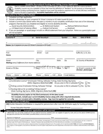 South Carolina Hunting And Fishing License PDF Template