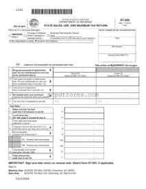 State Of South Carolina St455 PDF Template